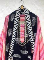 Cotton Pink Festival Wear Digital Printed Punjabi Dress Material